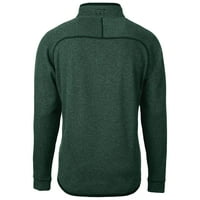 Muški rezač i Buck Heather Green Portland State Vikings Glavna navlaka za džemper-pletiva Polu-zip jakna