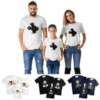 Podudaranje majica Postavite košulje Popularno Crewneck Tee majica Christma Poklon za porodicu, Parove