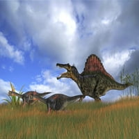Spinosaurus juri dva gigantoraptore print