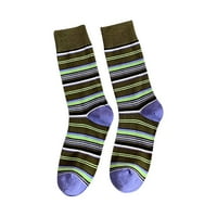 Žene Stripes Kontrastne boje sa vintage prugastom midtube čarape i jedna veličina