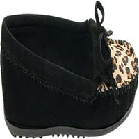 Ženska minnetonka Leopard Cally Slipper Crni antilop m