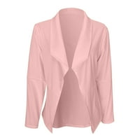 Vedolay Top odijela Jakne za žene s obloženim dvostrukim odijelom sa džepovima, ružičasti xxl