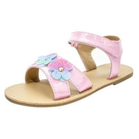 Dječja ravna ploča sandale cvijeće cipele od plaže Little Girls Sandale za vanjsku nose ljetne cipele