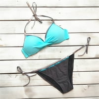 Extheyashe bikini setovi kupaći kostimi za žene dva Soild Print Split plus veličine odjeći za kupalište