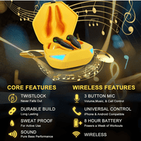 Sportski bežični uši 5. IP vodootporan Kontrola dodira True Bežični ušici sa mik-slušalicama u ušima