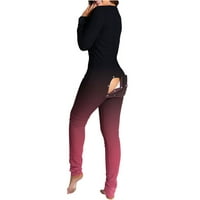 Ženske hlače lagane dressy boho lounge hlače pantalone za ispis gumb za dugme dugmad dugmaći ružičasti