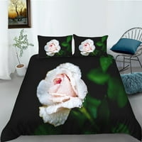 3D cvjetni tisak posteljina Poklopac pokrovitelja Poklopac sa jastukom kućni tekstil, pun