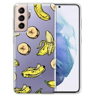 Prozirni mekani gel TPU Clear Cast Slim zaštitni poklopac za Samsung Galaxy S22 + S Plus 6.5 , bananas