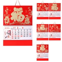 Kineski kalendarski ukrasni godišnji godišnji prevrnuti za dekorativni papir dnevni kalendar za dom