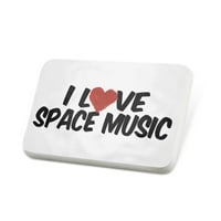 Porcelein Pin I Love Space Music Lapel Značka - Neonblond