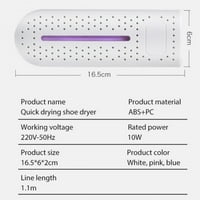 TOPUMT sušilica za čizme, sušilica za cipele, sušilica za stopala, eliminirajte loš miris i sanitetizirajte