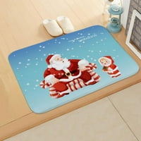 Božićne prostirke Neklizajuće rube za kupanje Početna Dekor Multicolor Holiday Dobrodošli Doormat Softv
