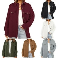 Ženske jakne s dugim rukavima Batwtops Cardigan majica s dužnjim majicama niz jakne