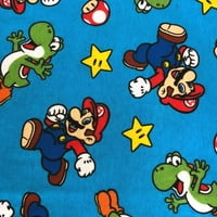 Mario pamučna pidžama za dječake Super Mario kratki rukav dječji PJS set
