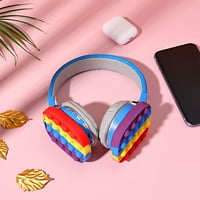 Bluetooth slušalice za uho sa pop mjehurićima, silikonskim push i pop fidget igrački slušalice šarene