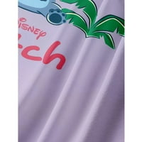 Božićna džepa za prsa s kratkim rukavima Havajska majica, Disney Lilo & Bowtch majice za djecu odraslih