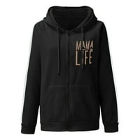 Prevelizirana dukserica za hoodie za žene Zip up hoodie modne prevelike dukseve dukserice Comfy plus