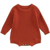 Calsunbaby novorođenčad Dječji dečki džemper pleteni prevelizirani pulover dukserir Romašica jeseni