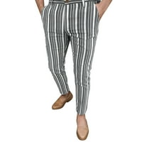 Ketyyh-Chn Muške modne casual pantalone Teretne hlače Casual High Squast Baggy Street Hlače Grey, XL