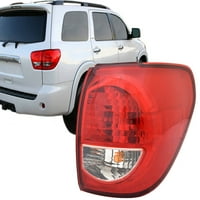 Zamjena za vanjsku stražnju svjetiljku - Toyota Sequoia sa sijalicama uključena je putnička desna strana