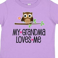 Inktastična baka voli me devojke Owl poklon toddler majica devojke