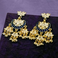 Crunchy Fashion Bollywood nakit Tradicionalna svadbena vjenčanica Indijski meenakari Enamel Kundan Bisel