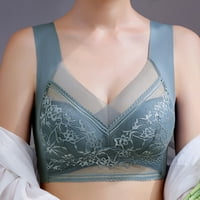 Ženske podzemne pune pokrivene grudnjake grudnjaci Push Up Mesh Padded BRA Sky Blue 2XL