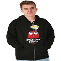 Ghost Trennky režim pripravnosti Zip Up Hoodie Muške ženske brine za žene 3x