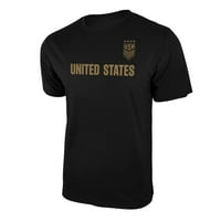 Icon Sports U.S. Soccer Federacija Uswnt Logo Majica za odrasle BLACK W TOLD Sjedinjene Države 01- XL