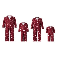 Porodica Huakaishijie podudarajući s božićnim pidžamama PJS setovi za odrasle za djecu Xmas Sweeping