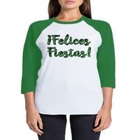 Neugodni stilovi ružna božićna majica Xmas Felioces Fiestas Plaid Raglan majica Unisex