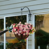 Gadgetvlot Flower Pot Liner Coir Viseći lončani kolica za cvijeće Cvjetni lonac plastični cvjetni lonac