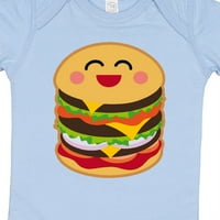 Inktastični hamburger kawaii poklon baby boy ili baby girl bodysuit