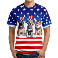 Majica za majicu i muški ljetni vrhovi unise Dnevne majice za neovisnost Havajski majice za muškarce