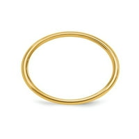 Ženske 14k žuto zlato-molgraning milgrain vjenčani prsten