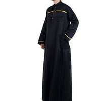 Zunfeo haljine za muškarce Casual Labavi muslimanski arapski dubai robe dugih rukava košulja udobne