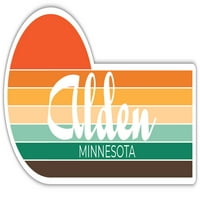 Alden Minnesota Frižider Magnet Retro Vintage Sunset City 70s Estetski dizajn