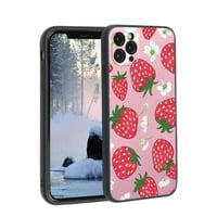 Strawberries - Telefonska futrola za iPhone Pro za žene Muška Pokloni, Mekani silikonski stil Otporni