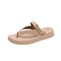 Sandale za čišćenje Yanxiao Womens Sandale Podesivi flip flop jedan gumb lagana gumena potplat 38