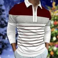Corashan grafički majica muške košulje s dugim rukavima Golf Majica Solid Color Contrast na otvorenom