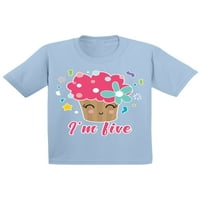 Godine Djeca Outfit Cupcake Pet 2T košulje 3T Odjeća Old Baby Boy Outfit Slatki cupcake Imam pet komada