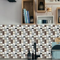 Sanviglor Mosaic zidna naljepnica za kućne dekor DIY naljepnice Povratne pločice Izmjenjive naljepnice