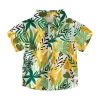 Booker Malog i Big Boys Dugme dolje Havajske košulje kratkih rukava Tropical košulje za djecu za djecu
