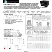 12V 5Ah zamjenska baterija za Unison DP + 12V punjač