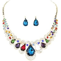 Mnjin ženski miješani stil u boji, ogrlica od lanaca, nakit MR Multicolor