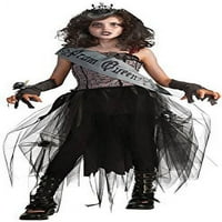Djevojke - Goth Prom Queen Kids Costim SM Halloween Kostim