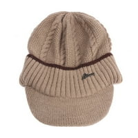 Topla vunena pletena kapa za pulover Sportska kapa za zgusnute kapu za zgusnute nožnu kantu voskom na