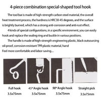 RuibeAuty 4xBicycle Pick & Hook Set o prstenastom brtve za brtvu za brtvilo za uklanjanje ručnih alata