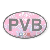 Cafepress - Ponte Vedra ovalni dizajn. - Naljepnica