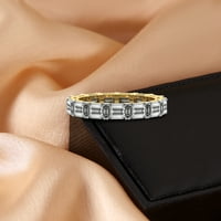 Laboratorij smaragdnog oblika odrasli dijamantski maven vječni prsten za žene